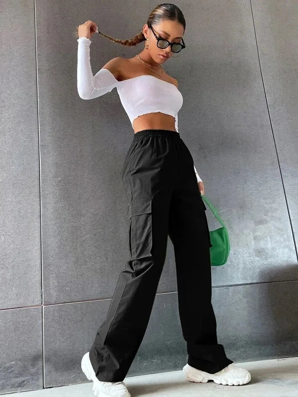 Women’s Joggers High Waist Elastic Waist Stretchy Casual