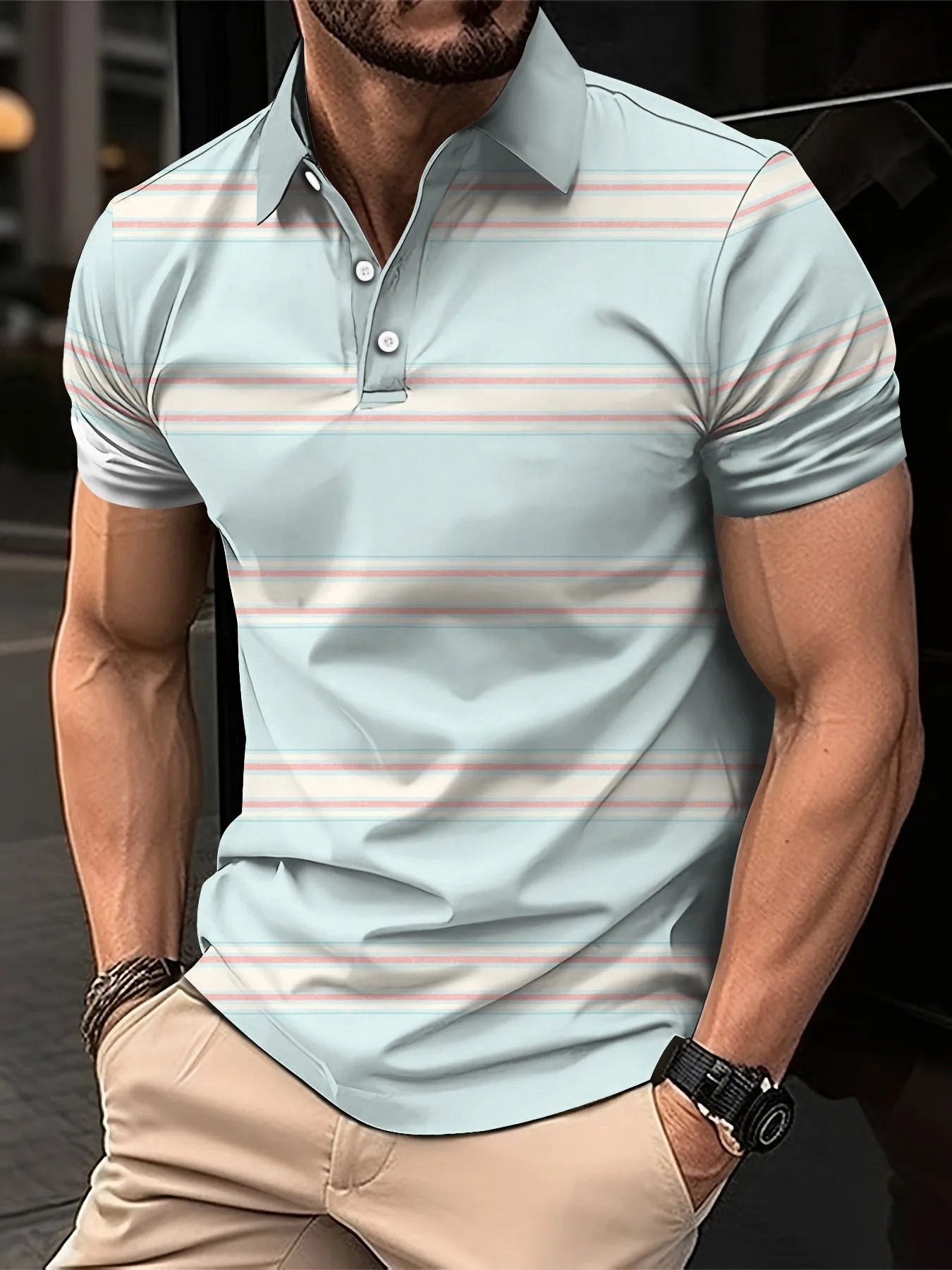 Men’s Polo Shirt Business Casual Casual Summer