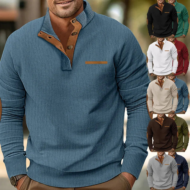 Men’s Hoodie Kangaroo Pocket Long Sleeve Winter Pullover Fleece Poly Blend