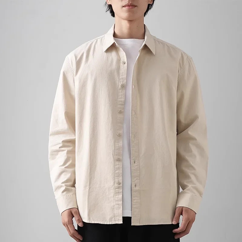 Men’s Shirt Long Sleeve Cotton Casual Formal