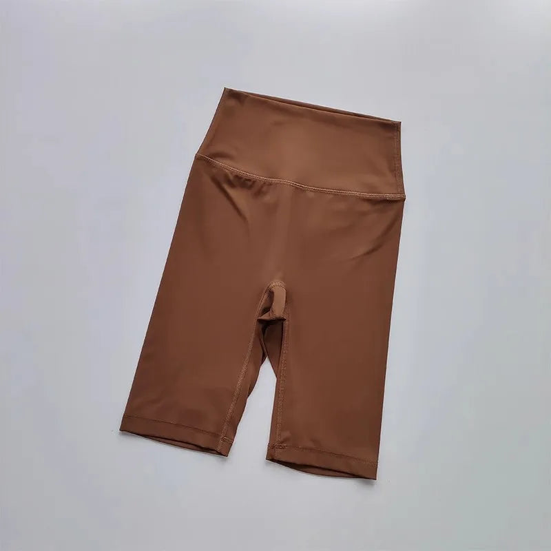 Women’s Shorts High Waist Sporty Solid Color
