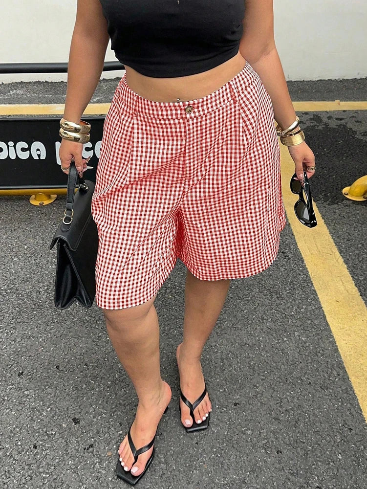 Women’s Shorts Casual Elastic Waist Cotton Summer