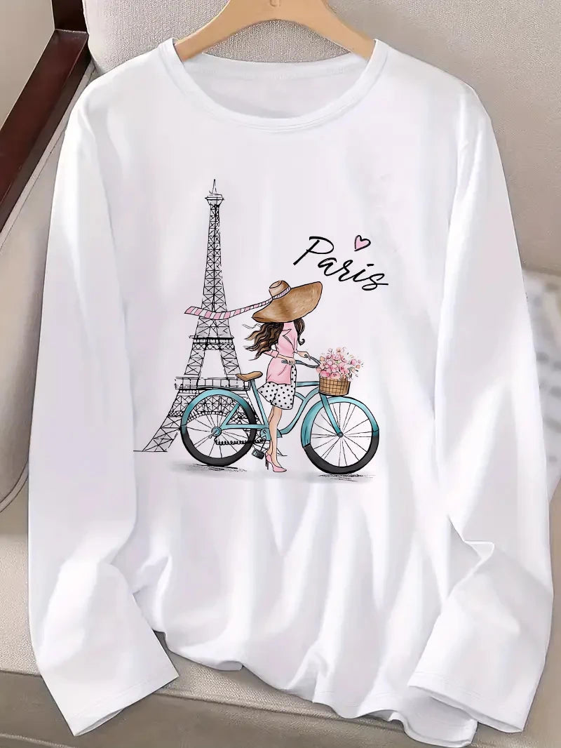 Women’s Sweatshirt Crewneck Casual Long Sleeve