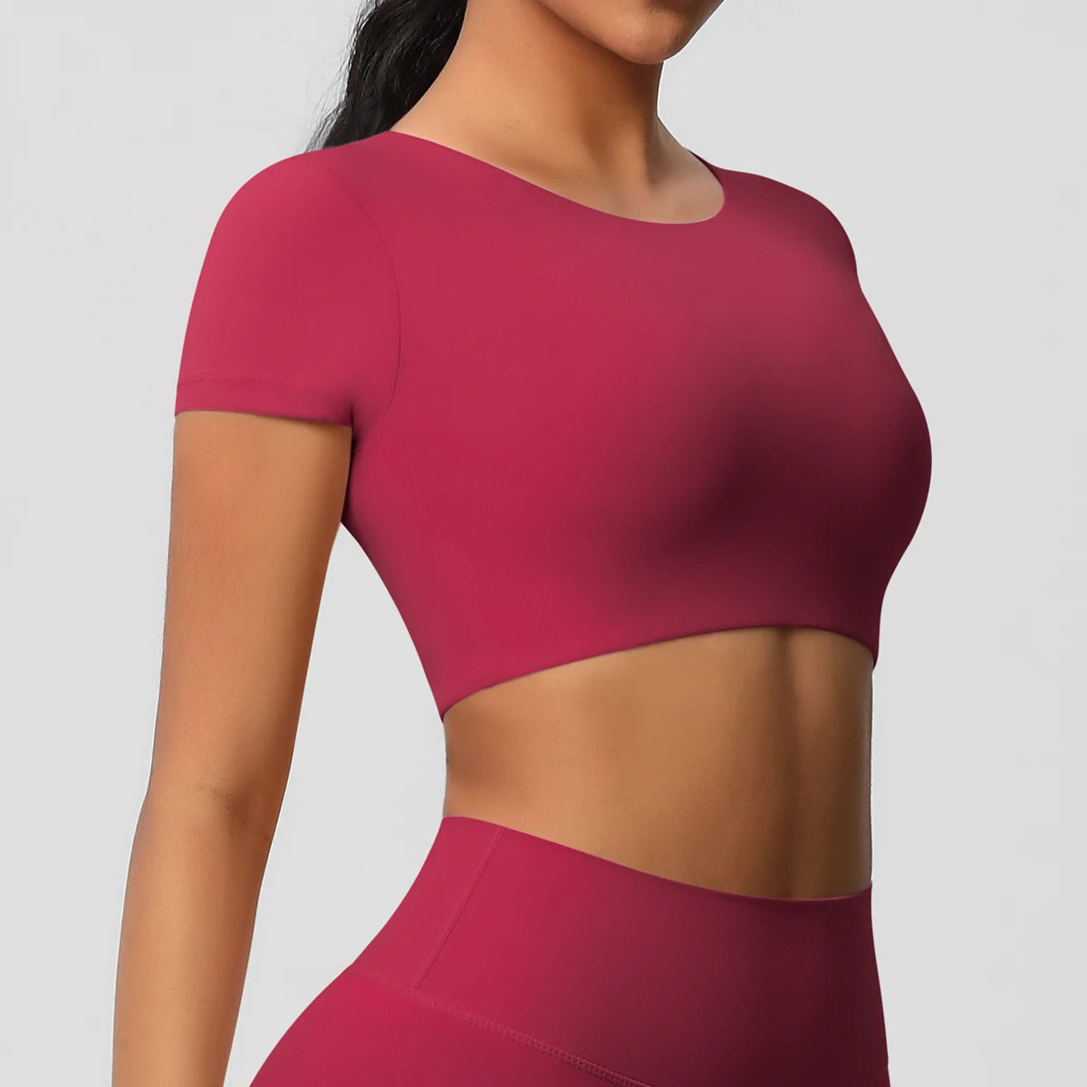 Women’s Gym Top Short Sleeve Breathable Stretchy Athletic
