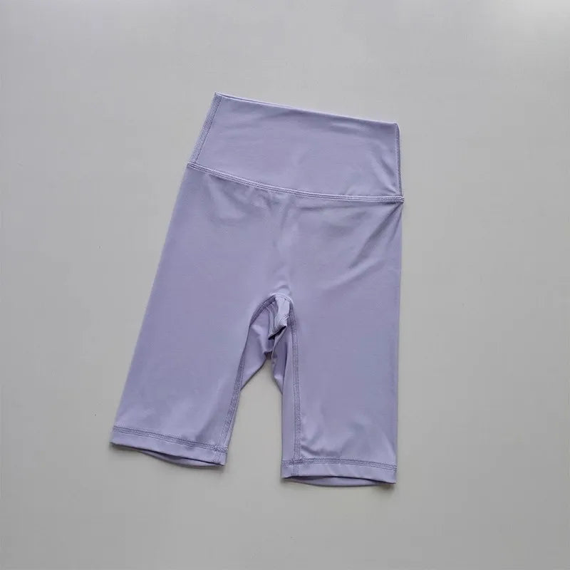 Women’s Shorts High Waist Sporty Solid Color