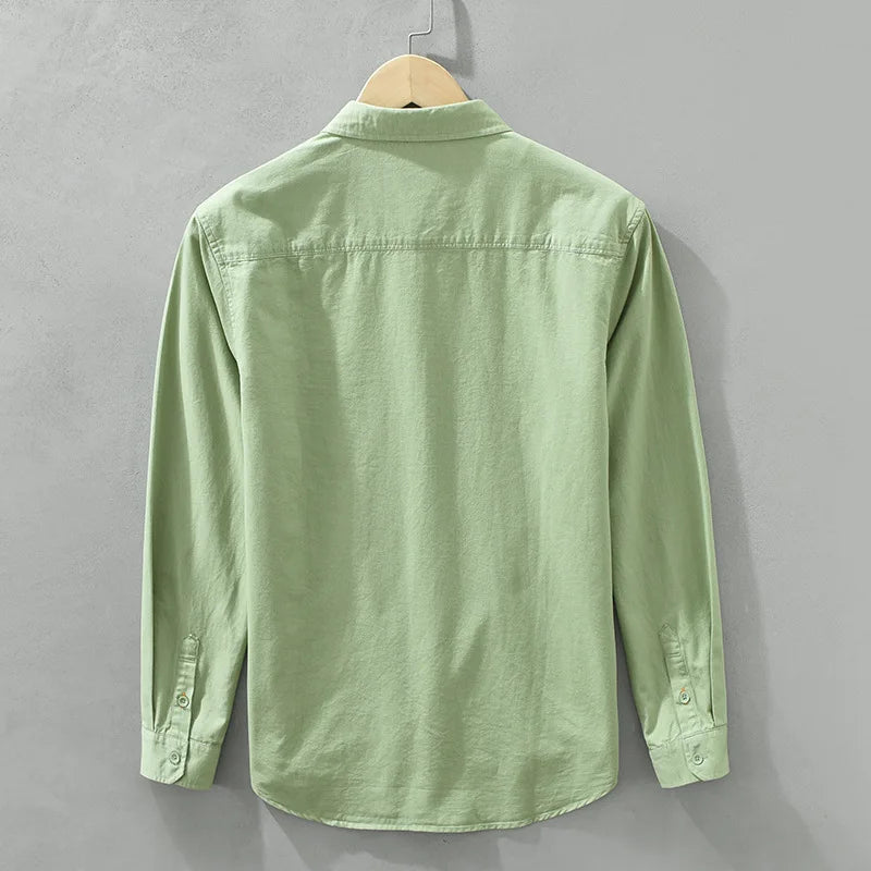 Men’s Shirt Long Sleeve Cotton Casual