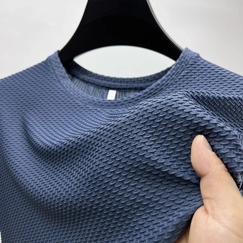 Men’s Polo Shirt Short Sleeve Summer Solid Color Breathable Fashion