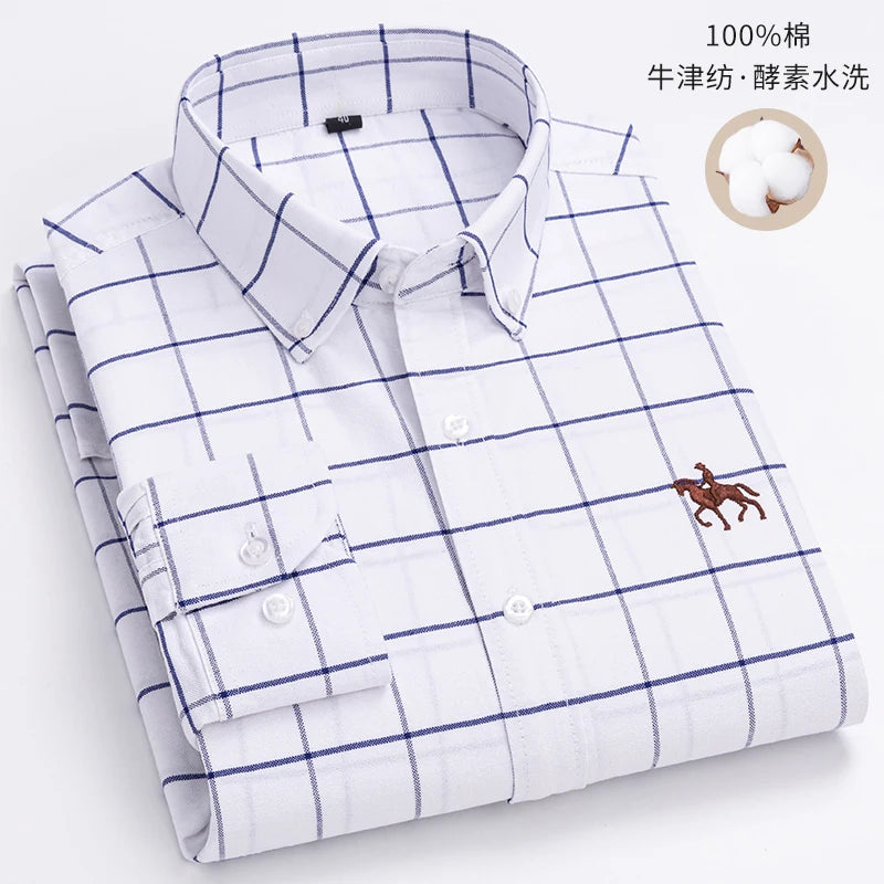 Men’s Shirt Long Sleeve Cotton Casual