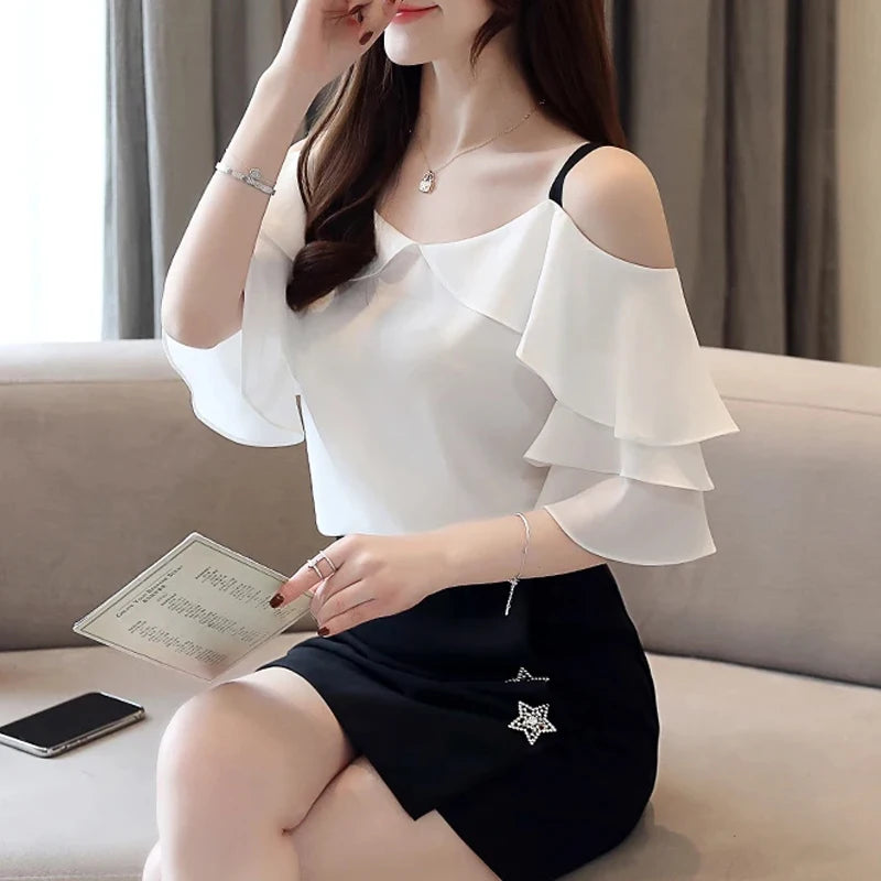 Women’s Top Blouse Short Sleeve Casual Summer