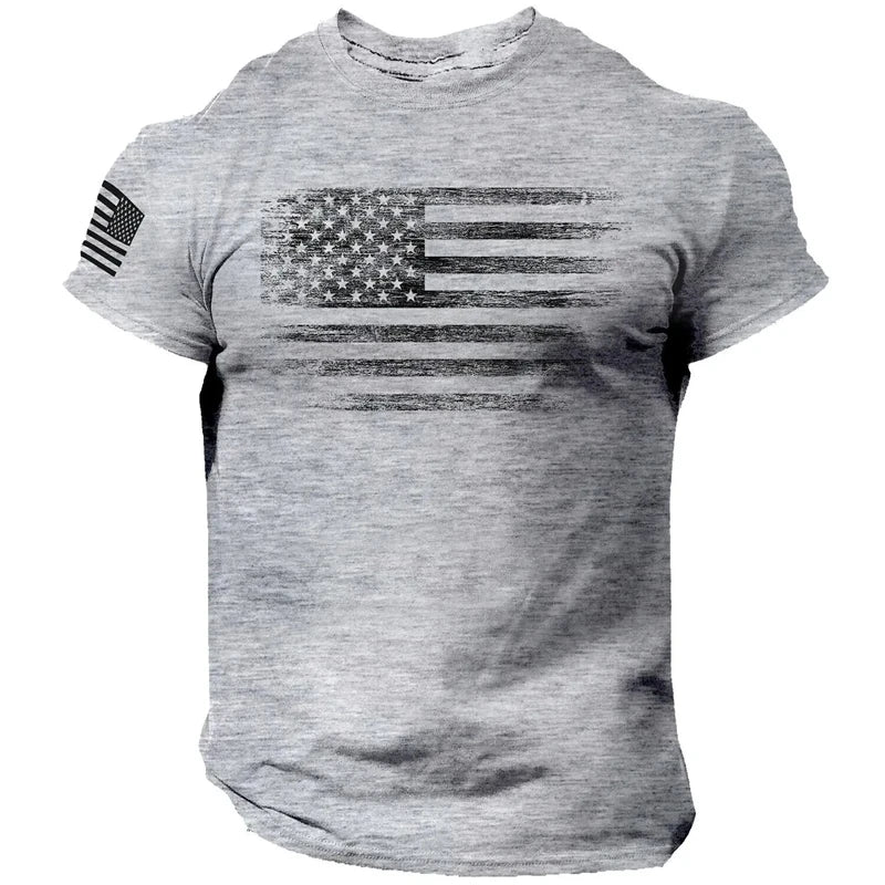 Men’s T-Shirt Casual Athletic Printed Short Sleeve