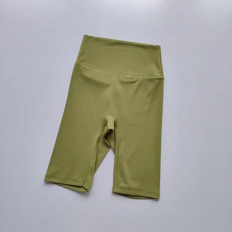 Women’s Shorts High Waist Sporty Solid Color