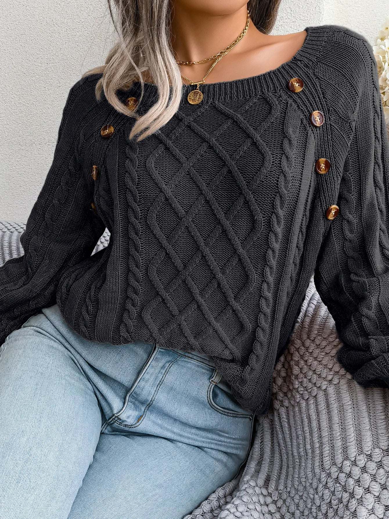 Women’s Top Long Sleeve Casual Stretchy Solid Color