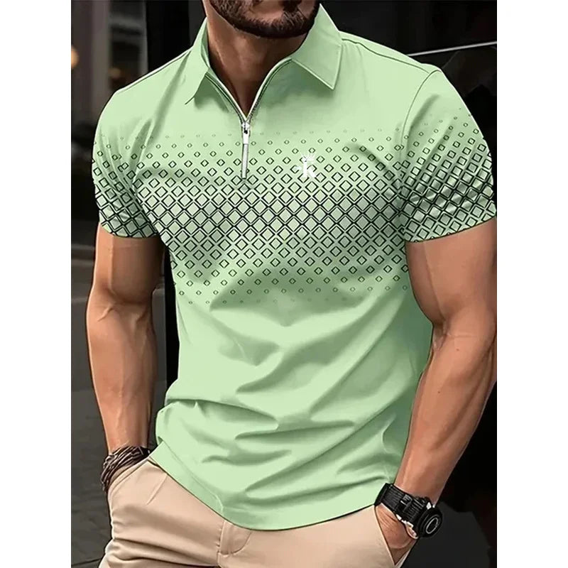 Men’s Polo Shirt Short Sleeve Business Casual Casual Summer