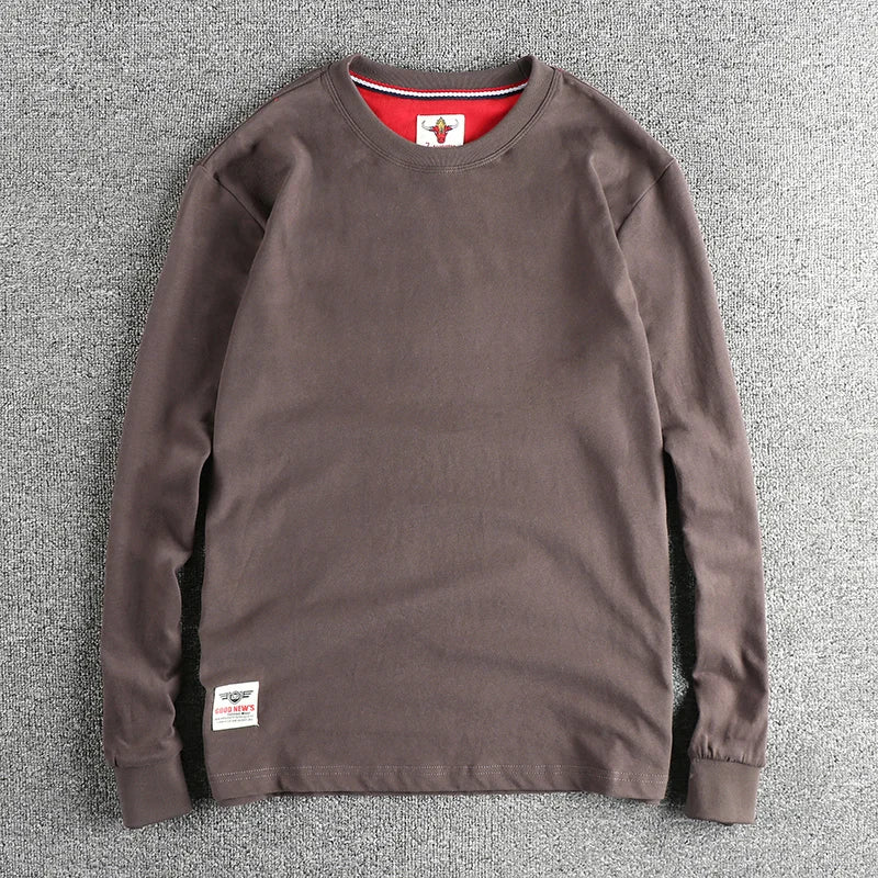 Men’s T-Shirt Long Sleeve Cotton Cotton Comfort Fit
