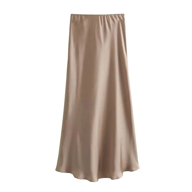Women’s Skirt Midi High Waist Formal Summer