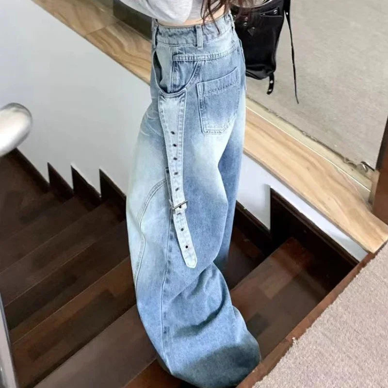 Women’s Jeans High Waist Straight Leg Casual