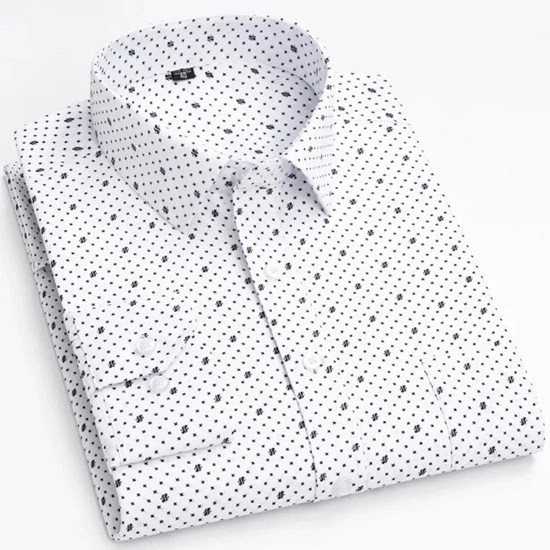 Men’s Shirt Long Sleeve Casual Formal Printed