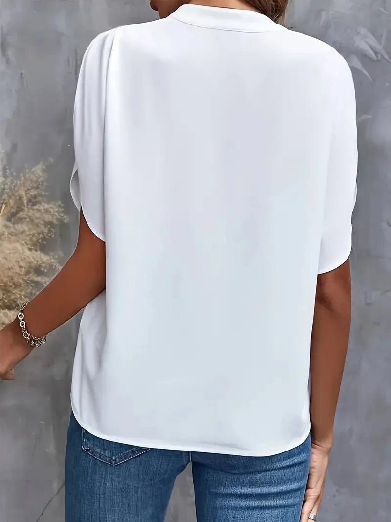 Women’s Top Blouse Casual Formal Solid Color
