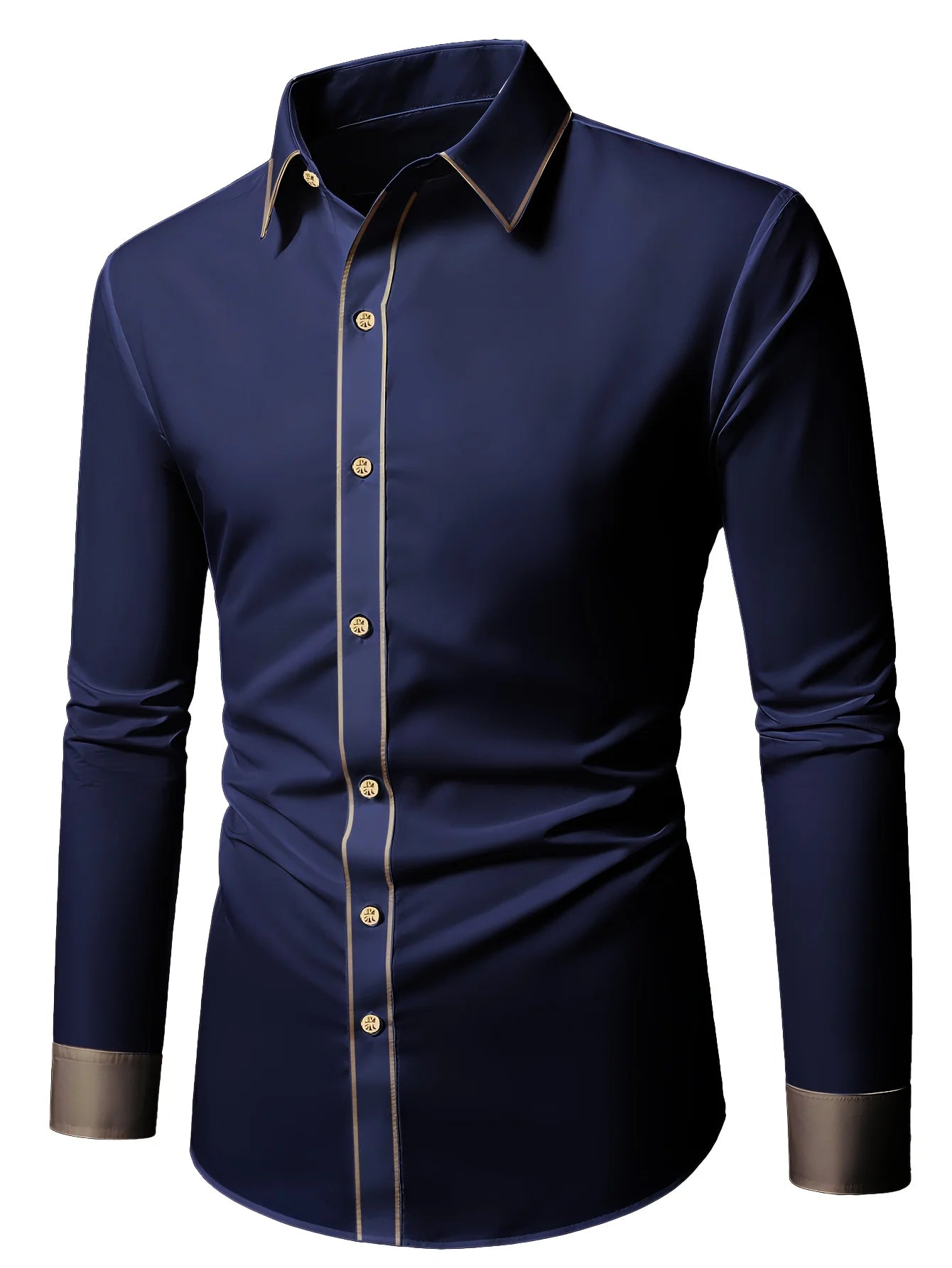 Men’s Shirt Long Sleeve Casual Cotton Comfort Fit