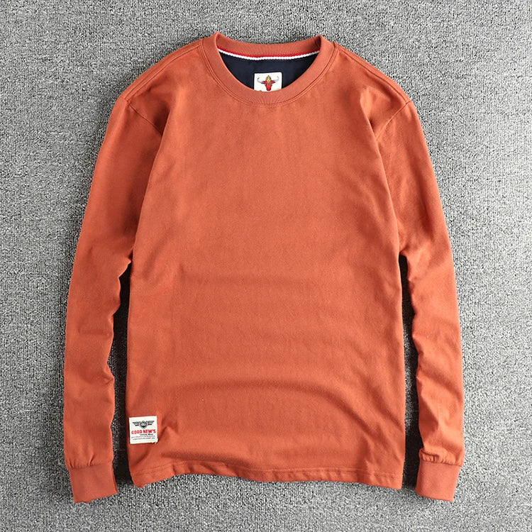 Men’s T-Shirt Long Sleeve Cotton Cotton Comfort Fit