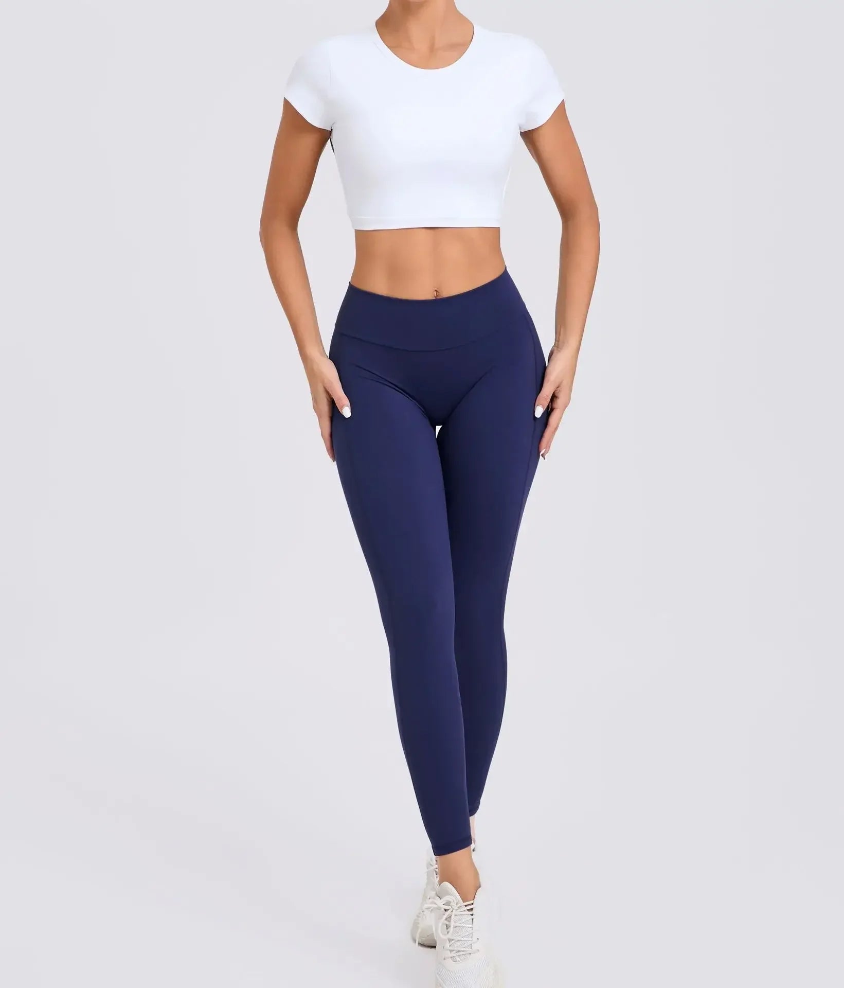 Women’s Gym Top Crop Top Moisture Wicking Seamless Athletic