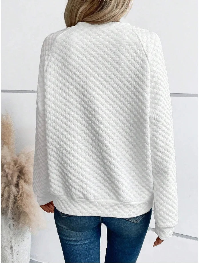 Women’s Hoodie Pullover Casual Solid Color Long Sleeve
