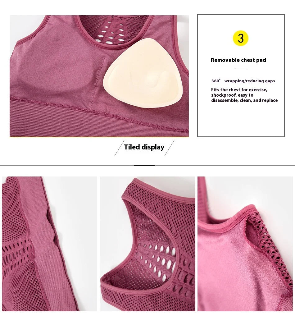 Women’s Gym Top Crop Top Breathable Seamless Athletic