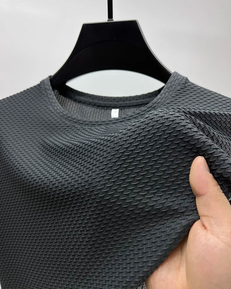 Men’s Polo Shirt Short Sleeve Summer Solid Color Breathable Fashion