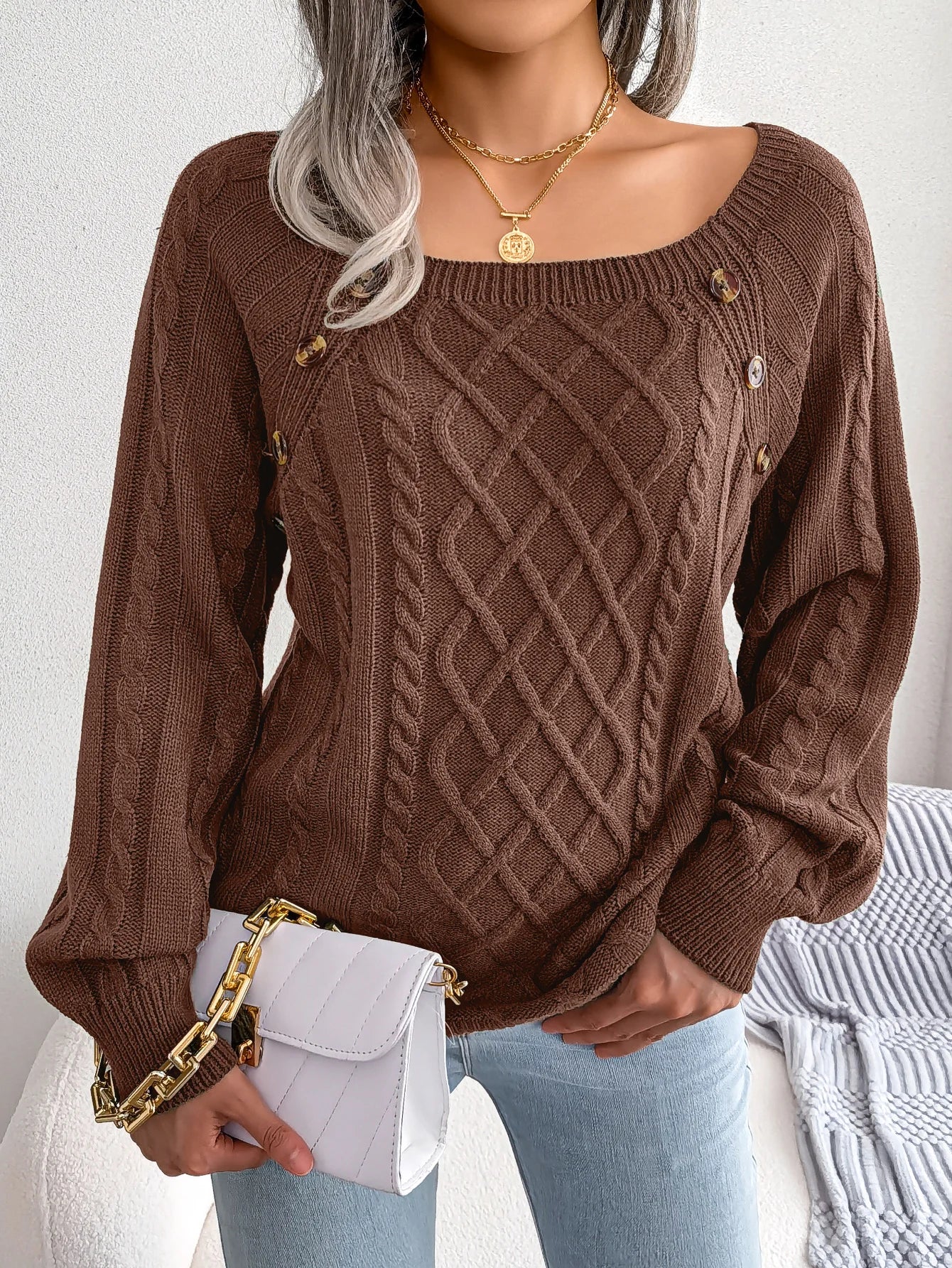 Women’s Top Long Sleeve Casual Stretchy Solid Color