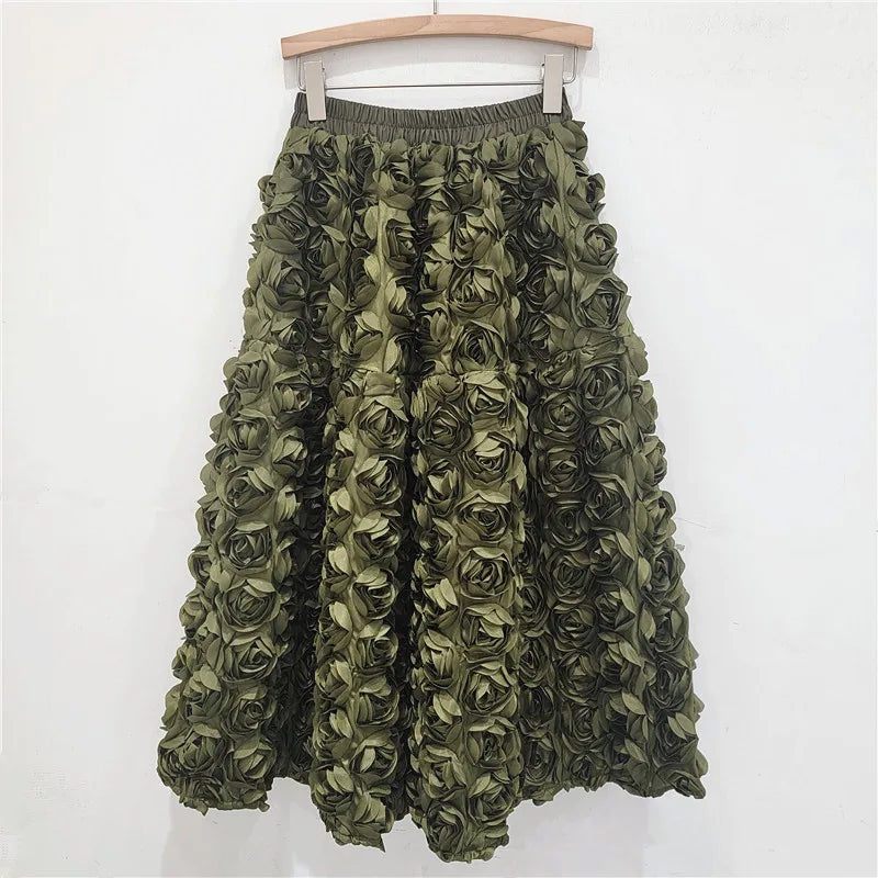Women’s Skirt High Waist A-Line Summer Casual