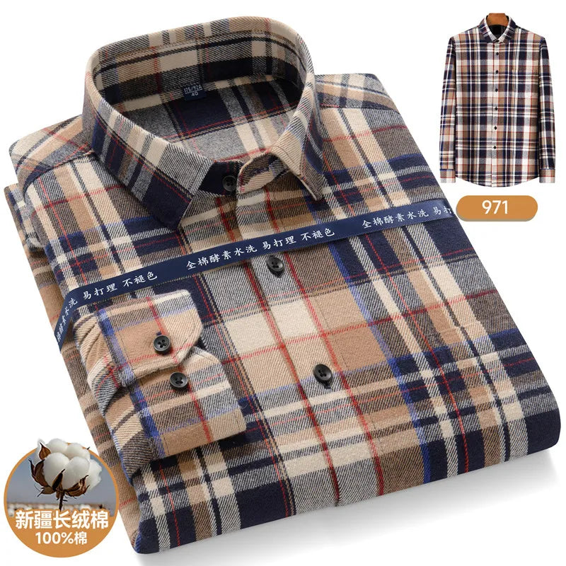 Men’s Shirt Long Sleeve Cotton Formal Slim Fit