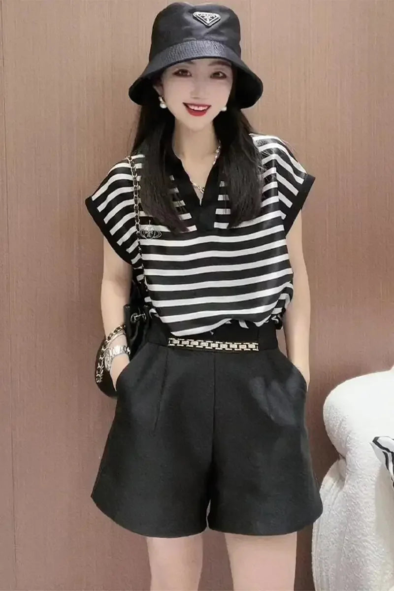 Women’s Shorts Casual Summer Elastic Waist Cotton