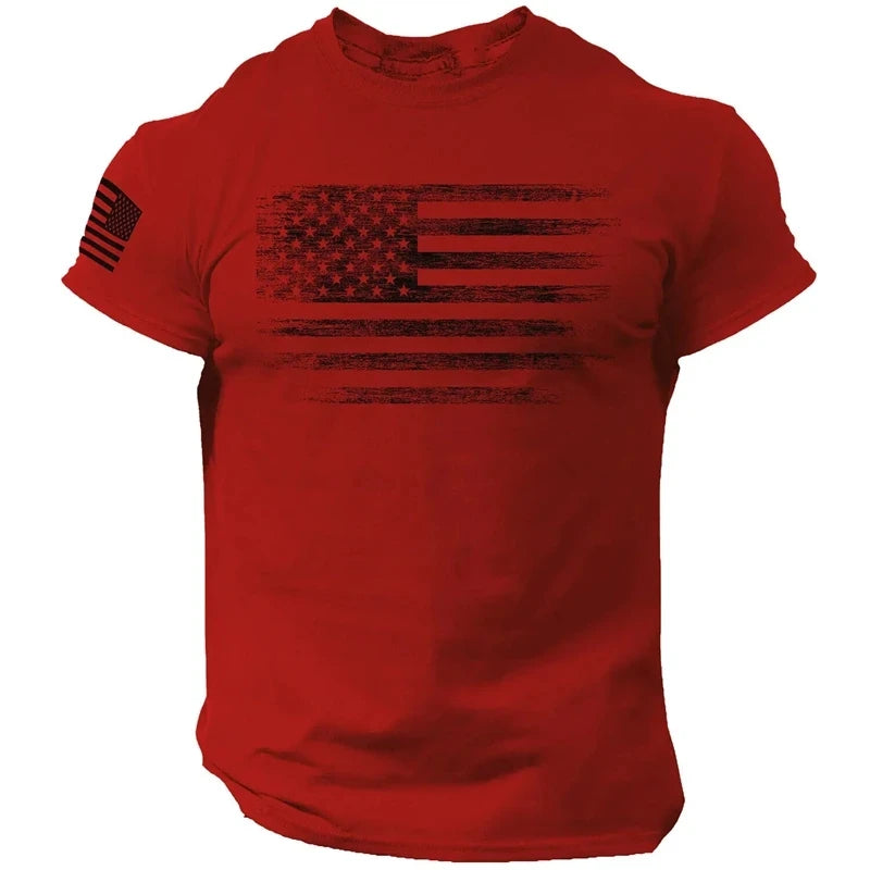 Men’s T-Shirt Casual Athletic Printed Short Sleeve