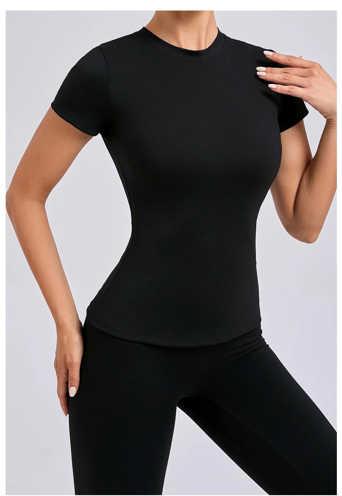 Women’s Gym Top Short Sleeve Moisture Wicking Athletic