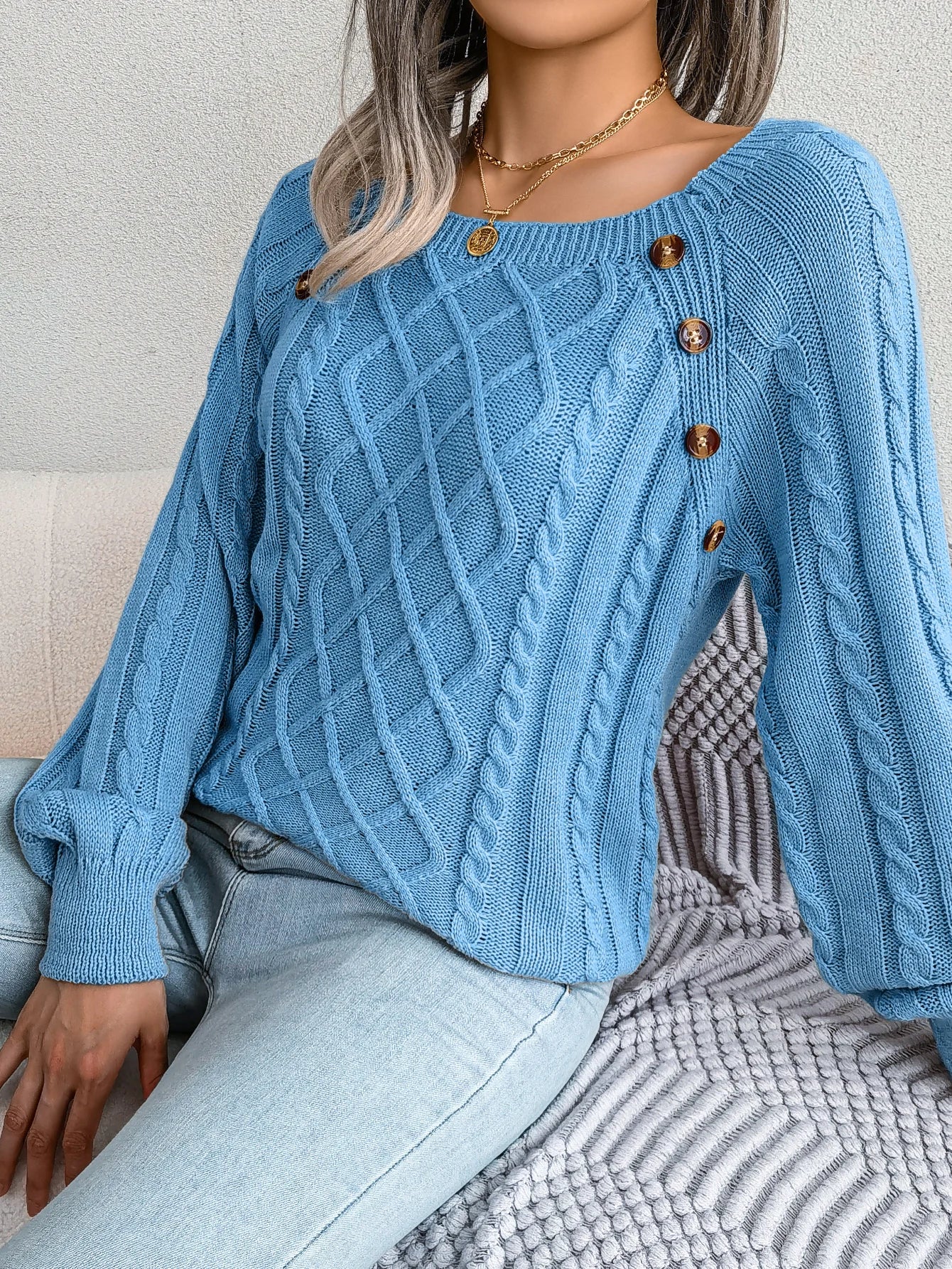 Women’s Top Long Sleeve Casual Stretchy Solid Color
