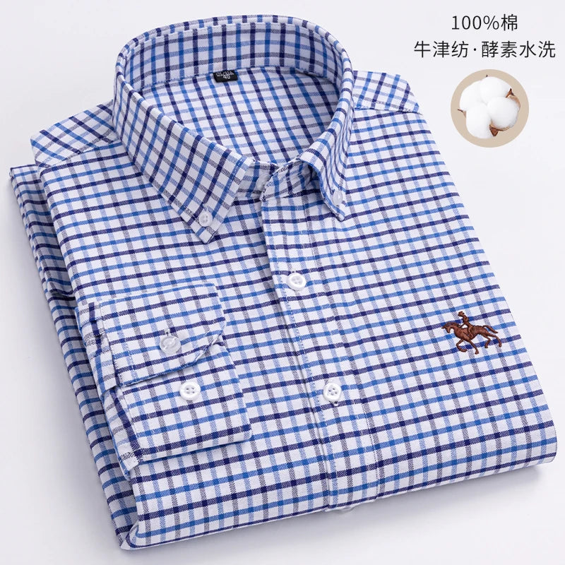 Men’s Shirt Long Sleeve Cotton Casual