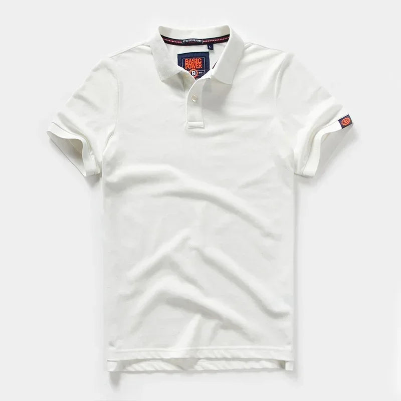 Men’s Polo Shirt Cotton Summer Fashion