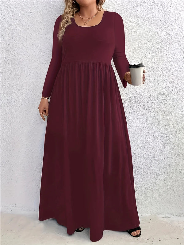 Women’s Dress Long Sleeve Casual Solid Color