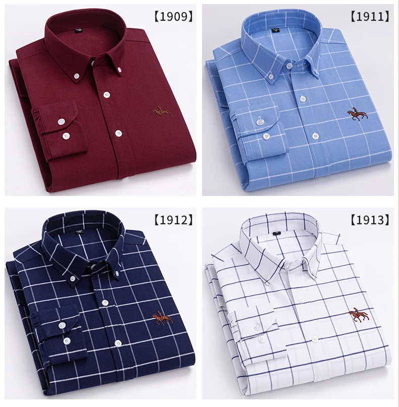 Men’s Shirt Long Sleeve Cotton Casual