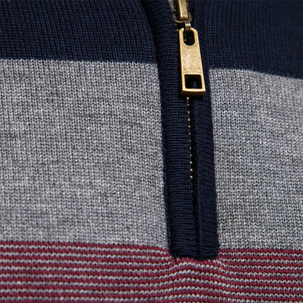 Men’s Sweatshirt Pullover Zip-Up Cotton Warm Casual Autumn