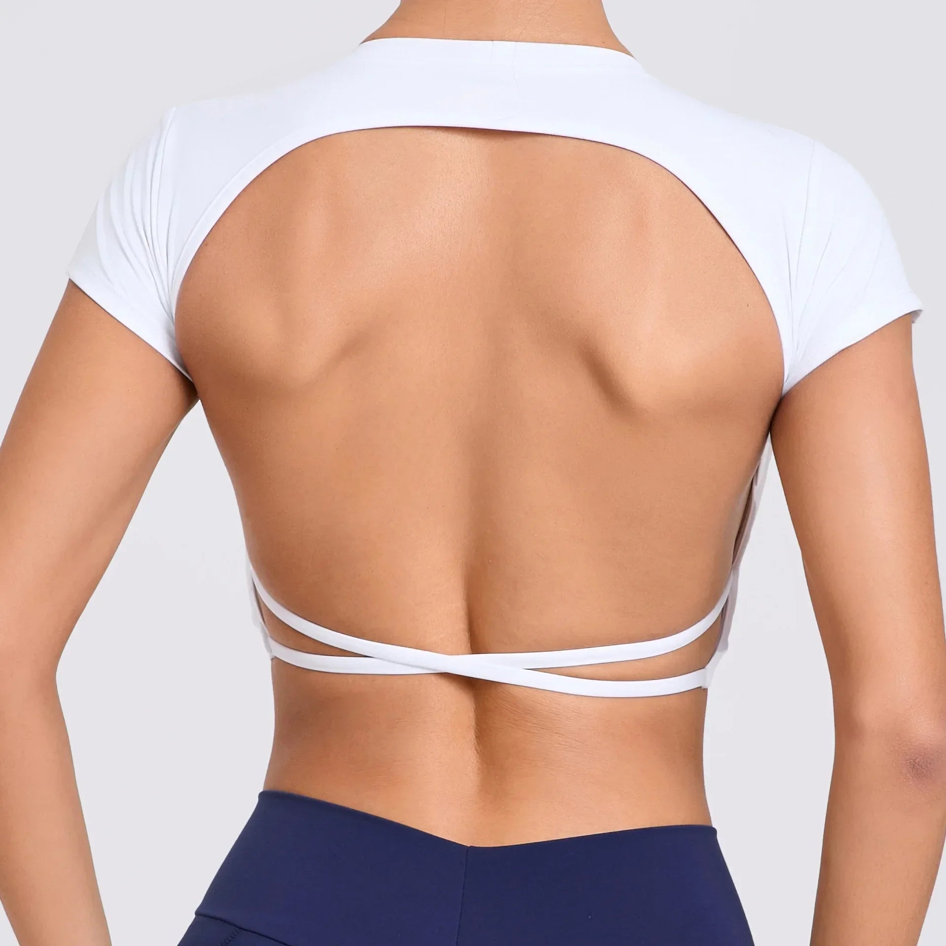 Women’s Gym Top Crop Top Moisture Wicking Seamless Athletic