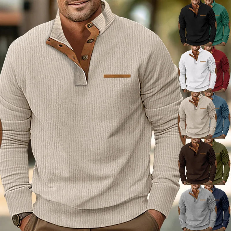 Men’s Hoodie Kangaroo Pocket Long Sleeve Winter Pullover Fleece Poly Blend