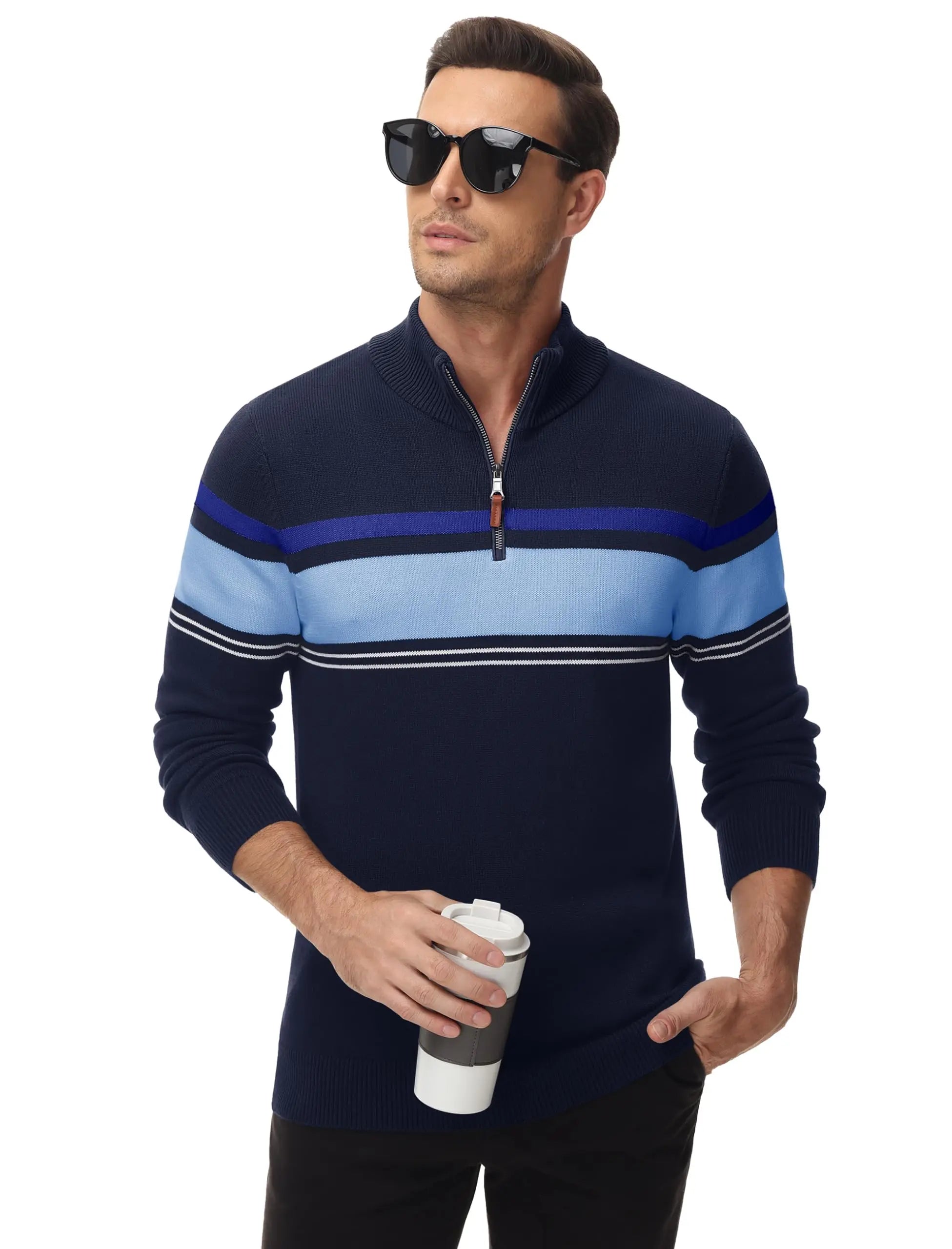 Men’s Sweatshirt Pullover Zip-Up Cotton Warm Autumn Winter