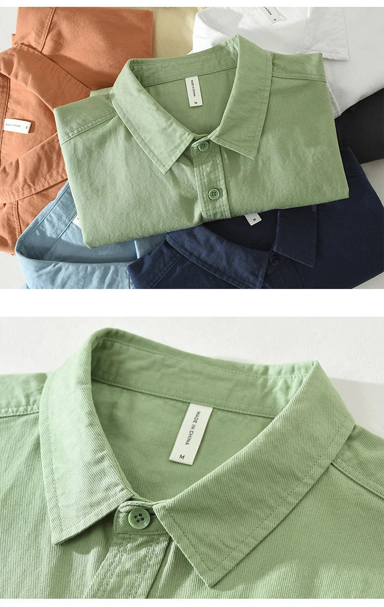 Men’s Shirt Long Sleeve Cotton Casual