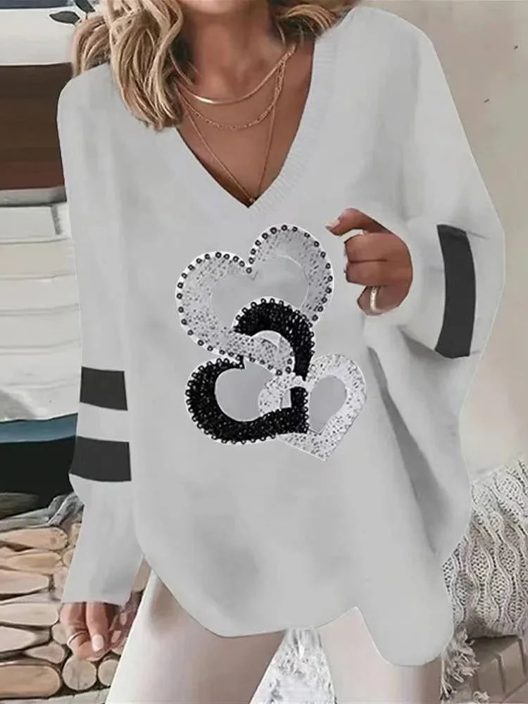 Women’s Top Blouse Long Sleeve Casual Printed