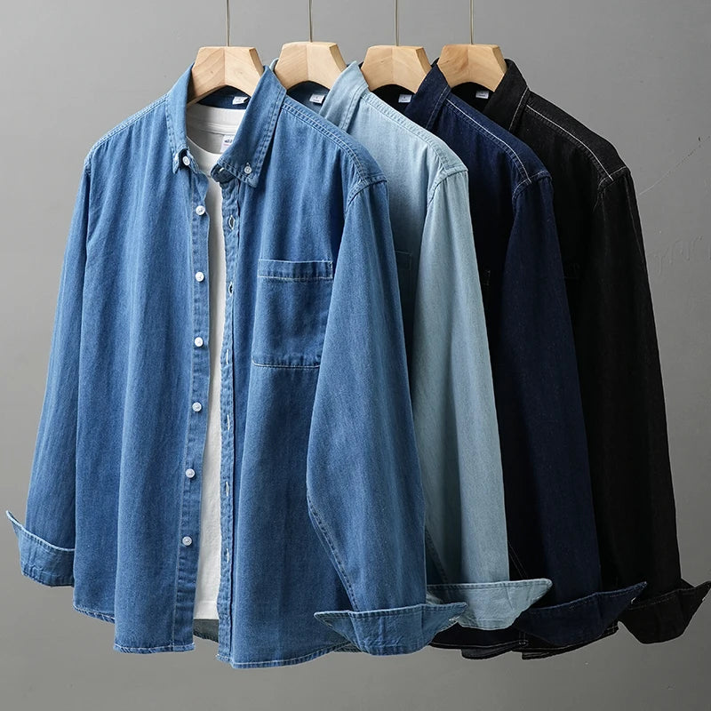 Men’s Shirt Long Sleeve Cotton Casual