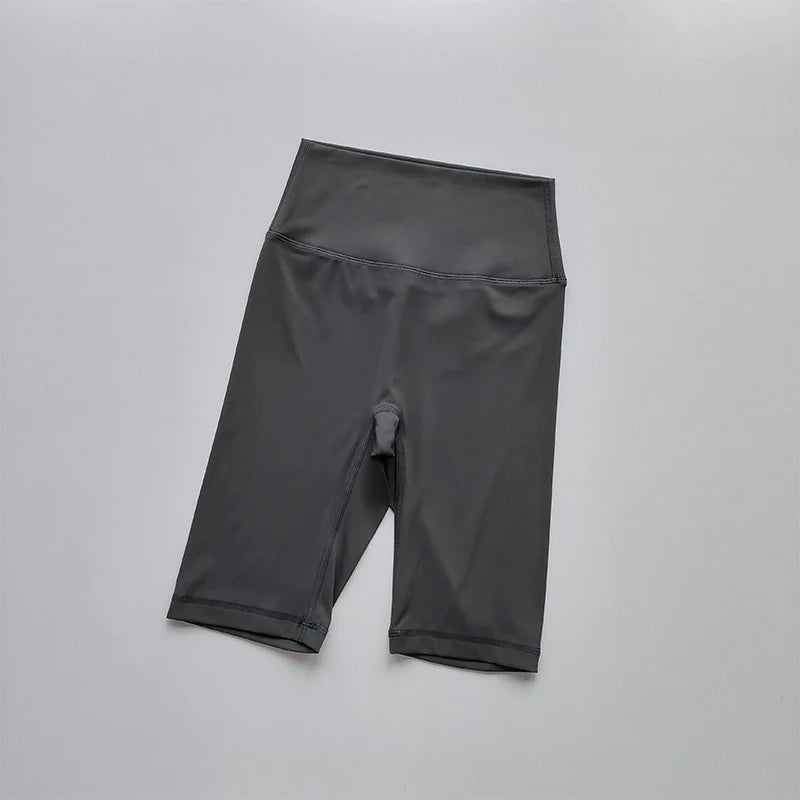 Women’s Shorts High Waist Sporty Solid Color
