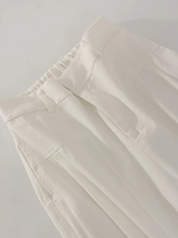 Women’s Trousers High Waist Wide Leg Straight Leg Relaxed Fit