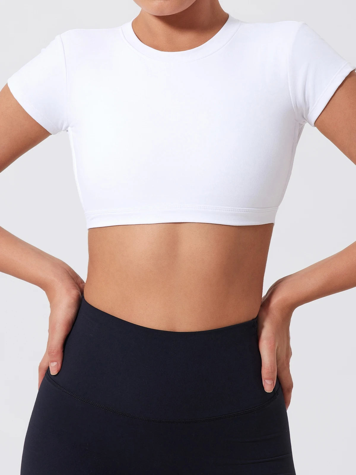 Women’s Gym Top Crop Top Moisture Wicking Athletic