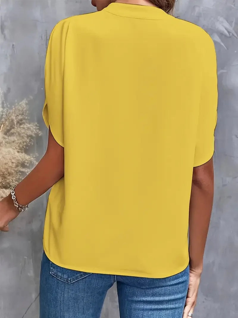 Women’s Top Blouse Casual Formal Solid Color
